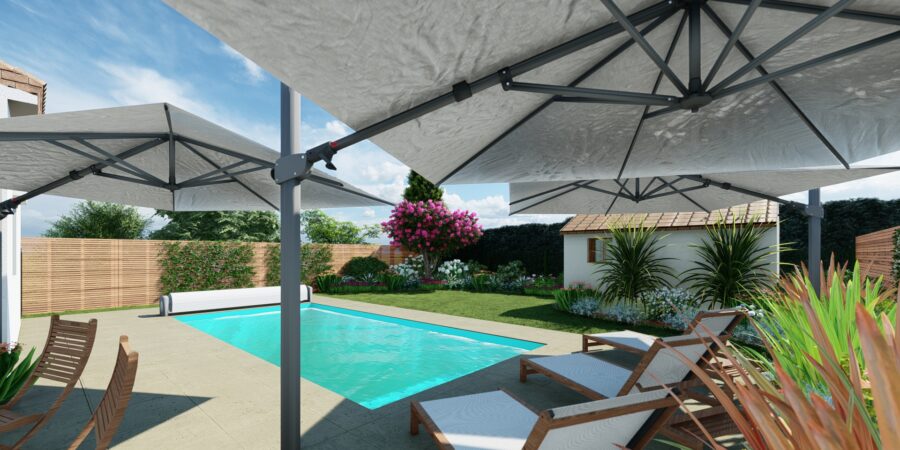 Aménagement paysager - Jardin - Conception - Piscine - Petit jardin - Ombre - Jardin fleuri - Terrasse - Abri de jardin - Clôture - Panneaux bois